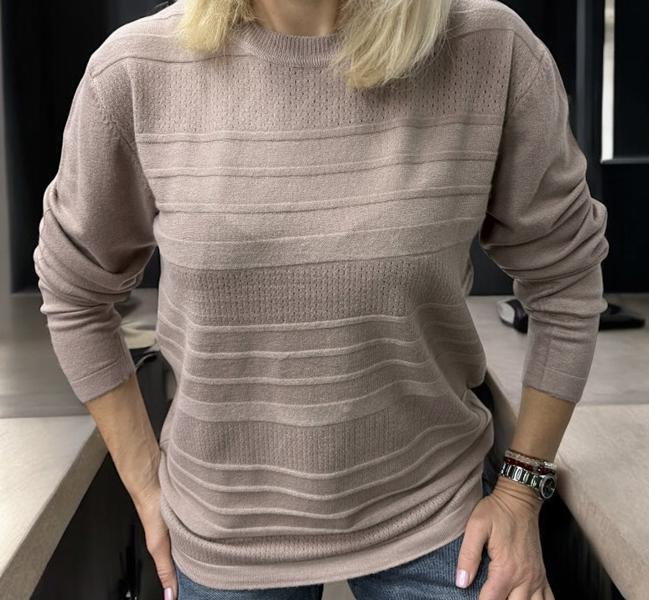 Свитер Elena&Vika (46-50) 25522 d.beige (деми)