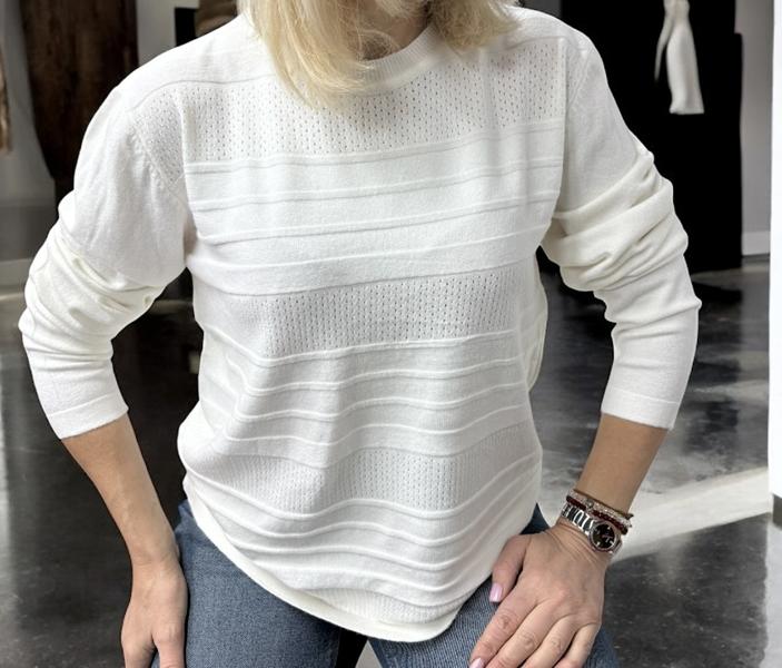 Свитер Elena&Vika (46-50) 25522 white (деми)