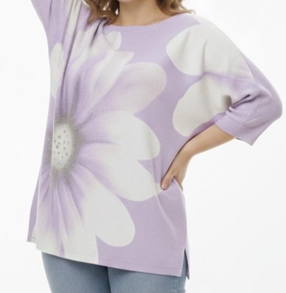 Свитер Elena&Vika (52-56) 26127 lilac (деми)