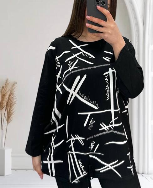 Свитер Elena&Vika (52-56) 27077 black (деми)