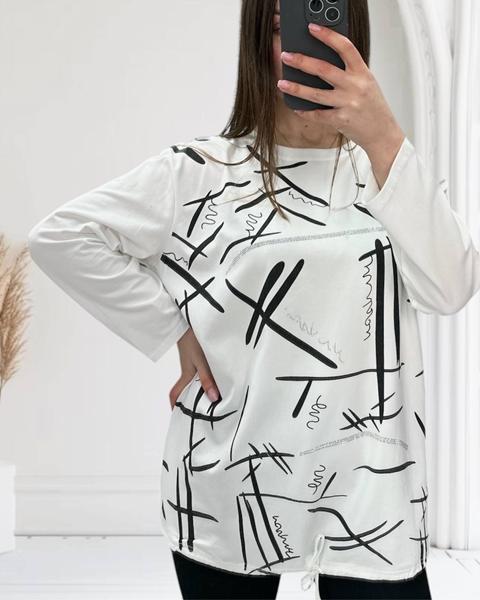 Свитер Elena&Vika (52-56) 27077 white (деми)