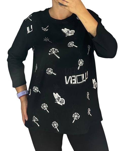 Свитер Elena&Vika (52-56) 27086 black (деми)