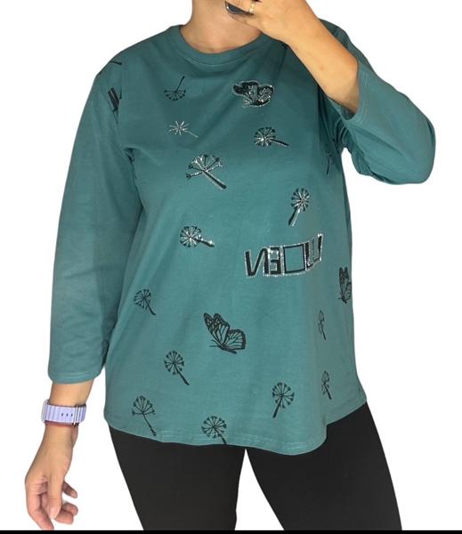 Свитер Elena&Vika (52-56) 27086 green (деми)