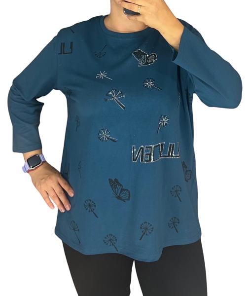 Свитер Elena&Vika (52-56) 27086 navy (деми)