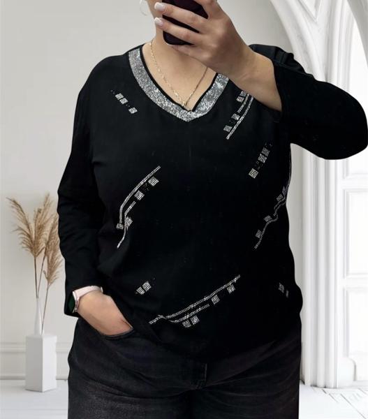 Свитер Elena&Vika (50-56) 27096 black (деми)