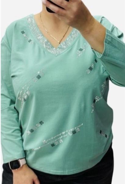 Свитер Elena&Vika (50-56) 27096 green (деми)