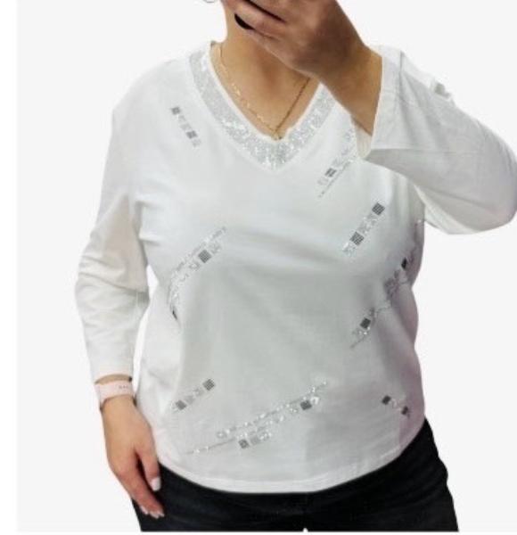 Свитер Elena&Vika (50-56) 27096 white (деми)