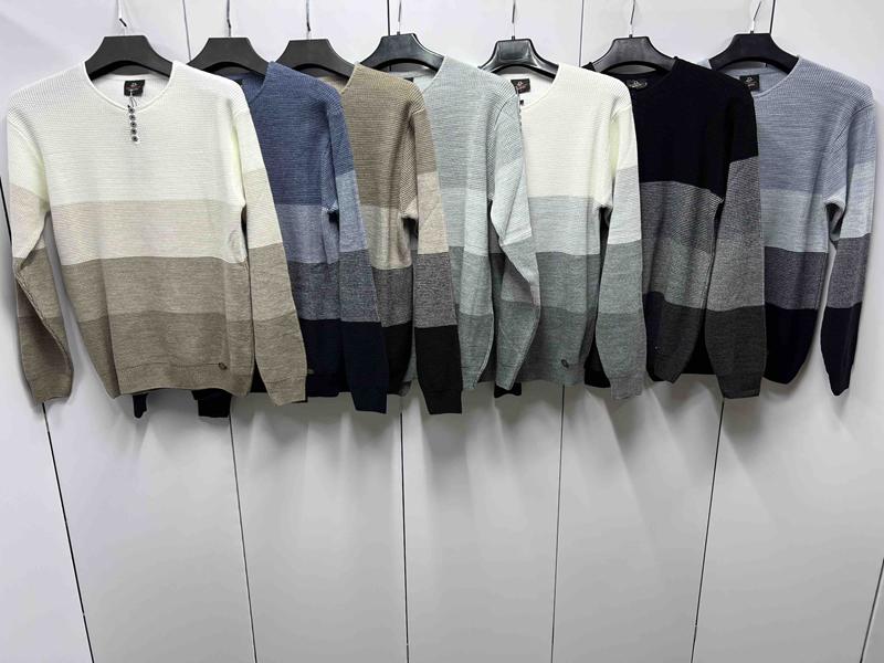 Свитер Navas (M-L) NV1008 white-grey (деми)