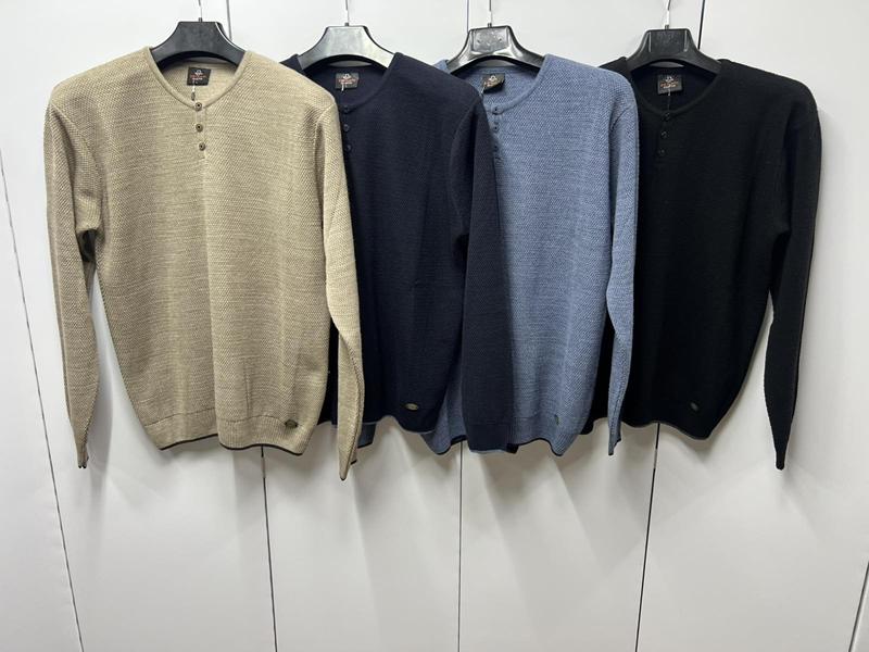 Свитер Navas (L-2XL) NV1028 l.blue (деми)