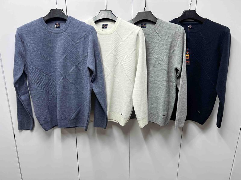 Свитер Navas (L-2XL) NV971 grey (деми)