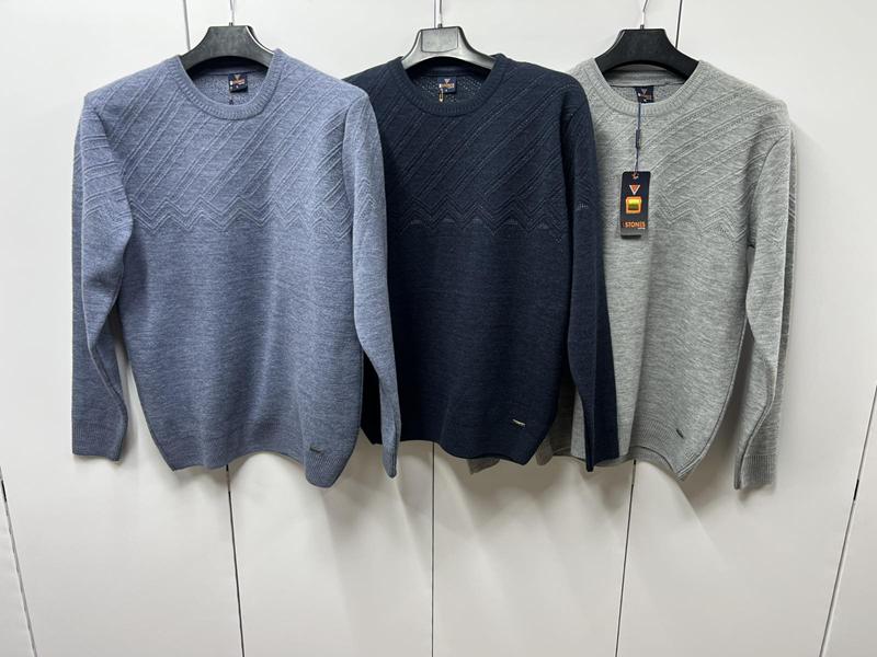 Свитер Navas (L-2XL) NV975 grey (деми)