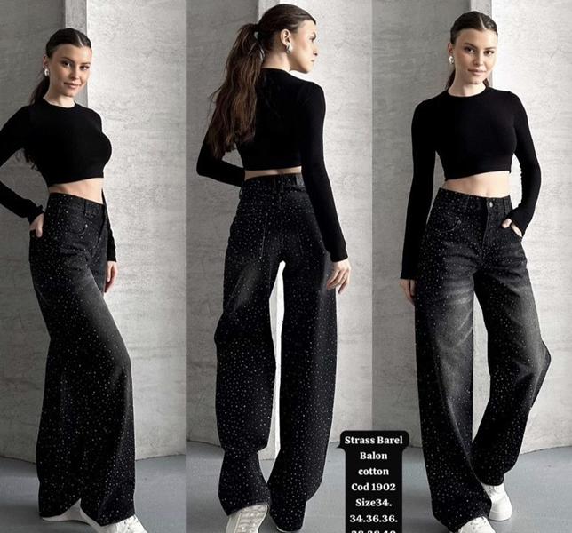 Джинсы Jeans Club (34-40) 1902 black (деми)