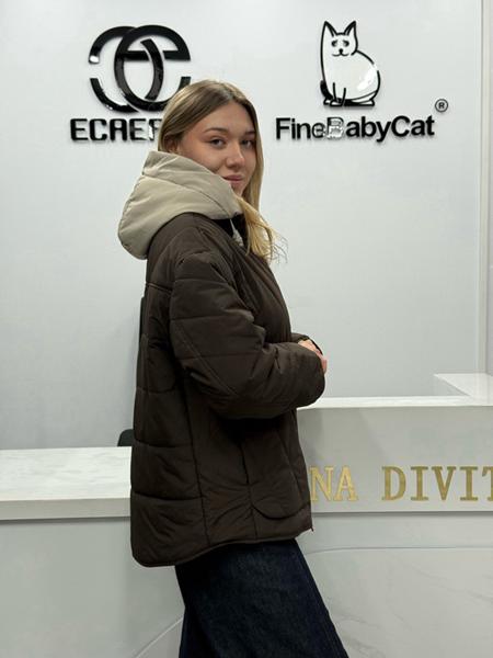 Куртка Orange Chinese (XL-5XL) 6659 chocolate (деми)