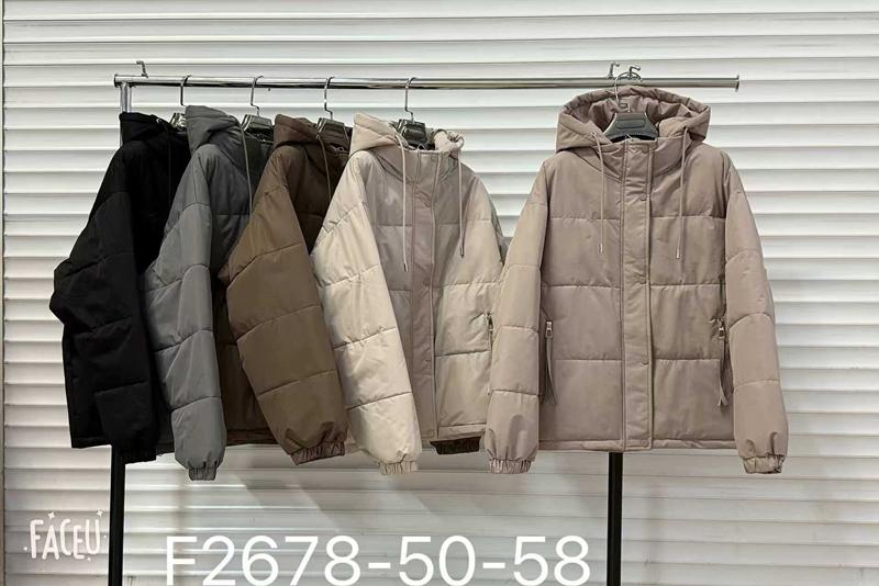 Куртка Oukali (50-58) F2678 black (деми)