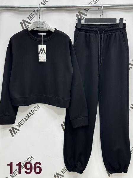 Костюм спорт Met&March (S-L) 1196 black (деми)