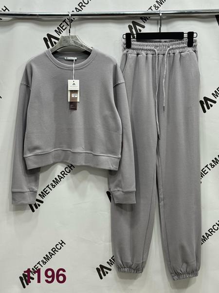Костюм спорт Met&March (S-L) 1196 l.grey (деми)