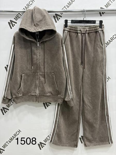 Костюм спорт Met&March (S-L) 1508 brown (деми)