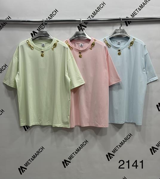 Футболка Met&March (one size) 2141 l.blue (лето)