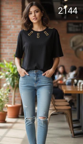 Футболка Met&March (one size) 2144 black (лето)