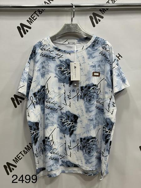 Футболка Met&March (one size) 2499-12 blue (лето)