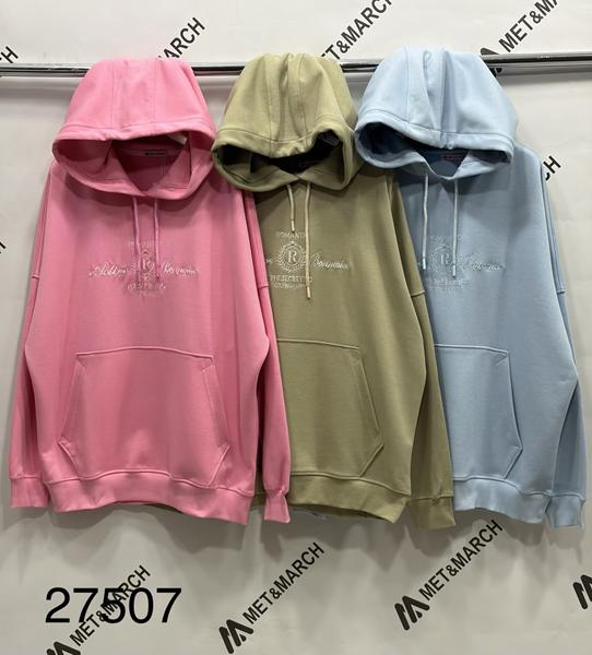 Худи Met&March (one size) 27507 pink (деми)