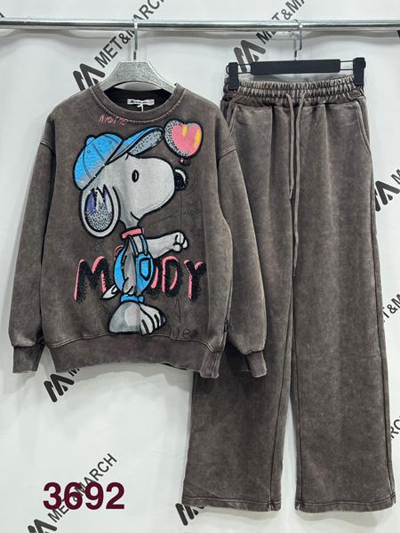 Костюм спорт Met&March (S-L) 3692 brown (деми)