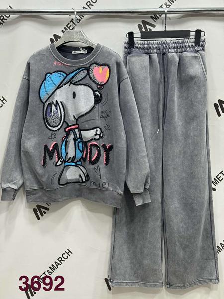 Костюм спорт Met&March (S-L) 3692 grey (деми)