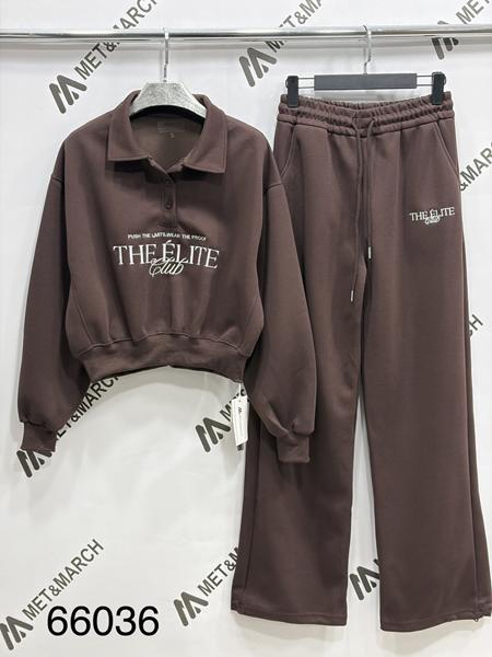 Костюм спорт Met&March (S-L) 66036 brown (деми)