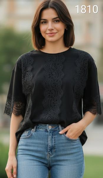 Футболка Met&March (one size) 1810 black (лето)