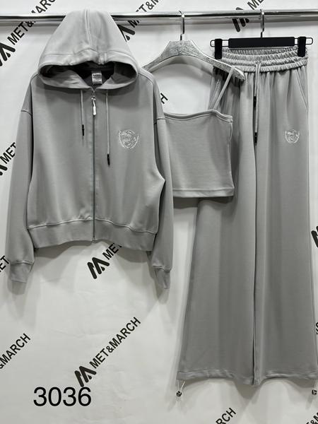 Костюм спорт Met&March (S-L) 3036 grey (деми)