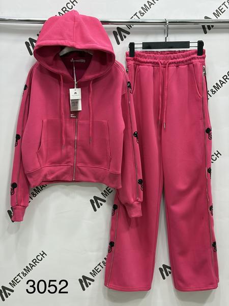 Костюм спорт Met&March (S-L) 3052 d.pink (деми)