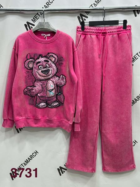 Костюм спорт Met&March (S-L) 3731 d.pink (деми)