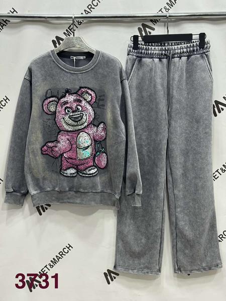 Костюм спорт Met&March (S-L) 3731 grey (деми)