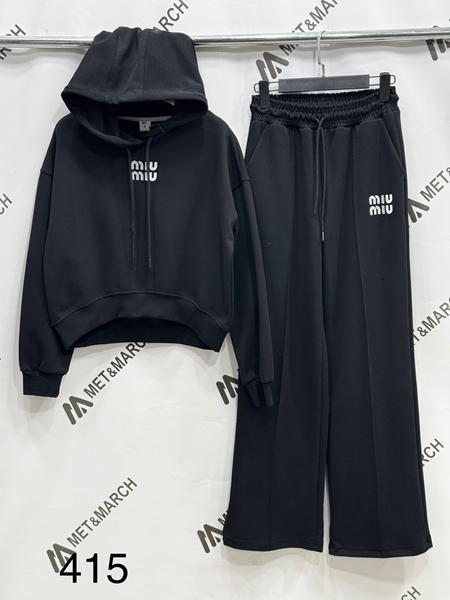 Костюм спорт Met&March (S-L) 415 black (деми)