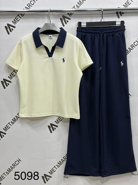 Костюм спорт Met&March (S-XL) 5098 l.yellow (лето)