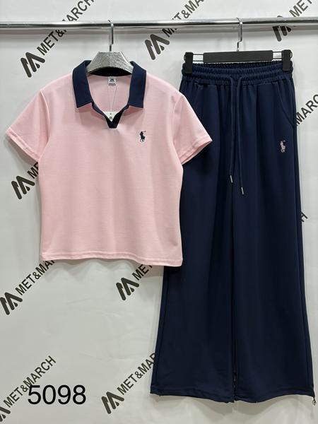 Костюм спорт Met&March (S-XL) 5098 pink (лето)