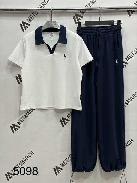 Костюм спорт Met&March (S-XL) 5098 white (лето)