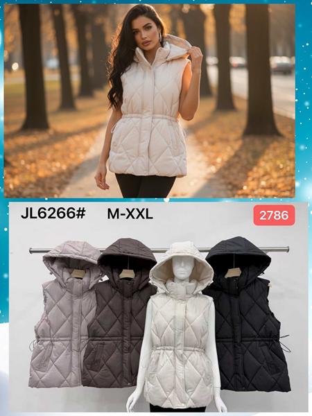 Жилетка Шаолинь (M-2XL) JL6266 brown (деми)