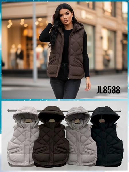 Жилетка Шаолинь (M-2XL) JL8588 l.beige (деми)