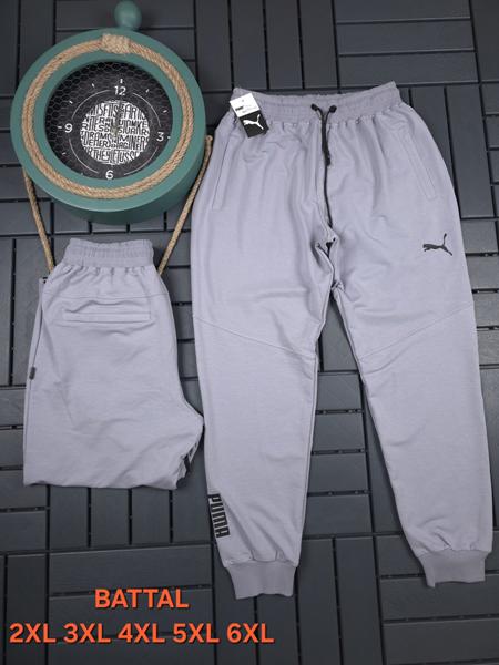 Штаны спорт Hous Of Timur (2XL-6XL) HT259 l.grey (деми)