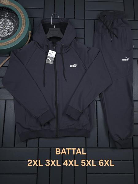 Костюм спорт Hous Of Timur (2XL-6XL) HT596 d.grey (деми)