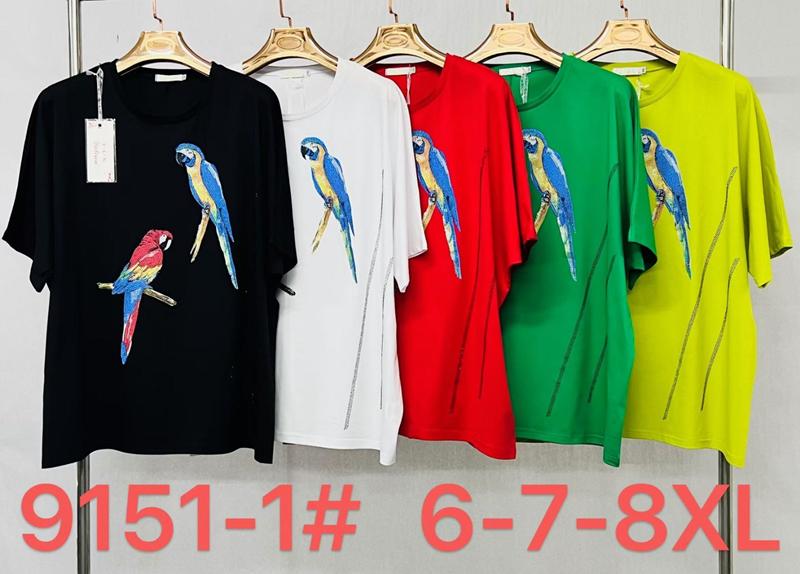 Футболка Immei (6XL-8XL) 9151-1 black (лето)