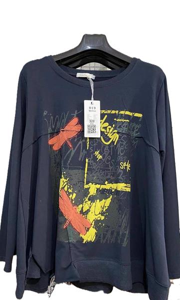 Свитер Immei (4XL-6XL) 3624 navy (деми)
