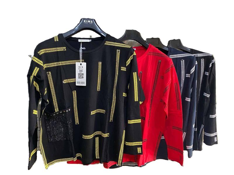 Свитер Immei (6XL-8XL) 6690 black-yellow (деми)