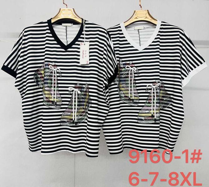 Футболка Immei (6XL-8XL) 9160-1 black (лето)