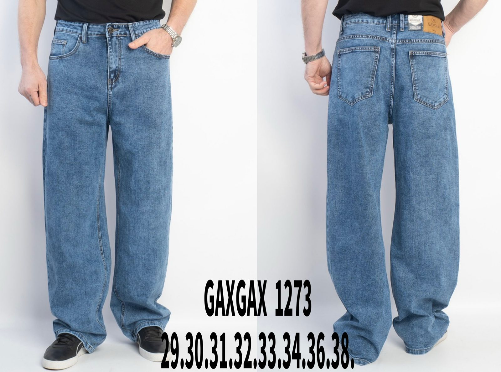 Джинсы Basanjiu (29-38) 1273 l.blue (деми)