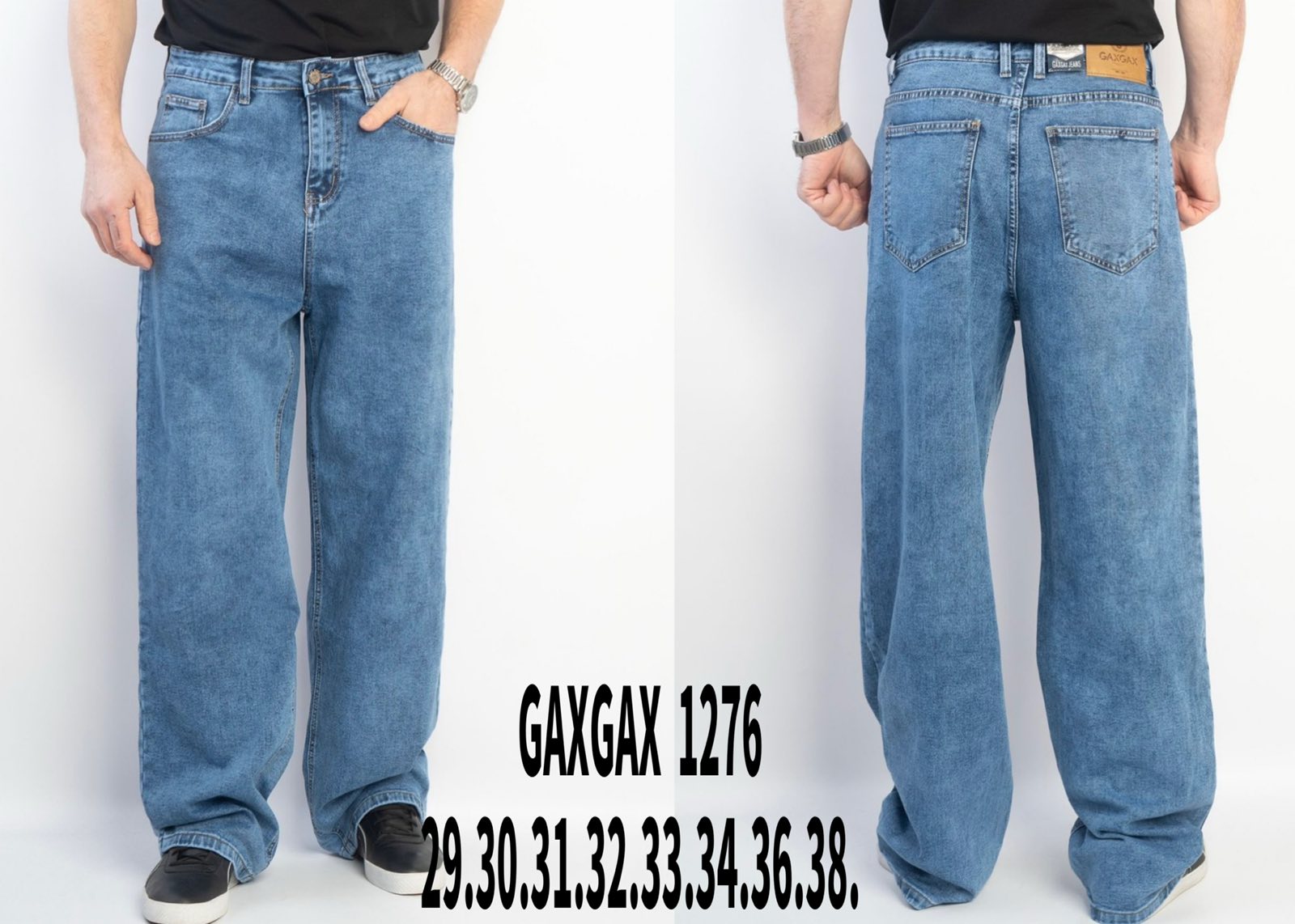 Джинсы Basanjiu (29-38) 1276 l.blue (деми)