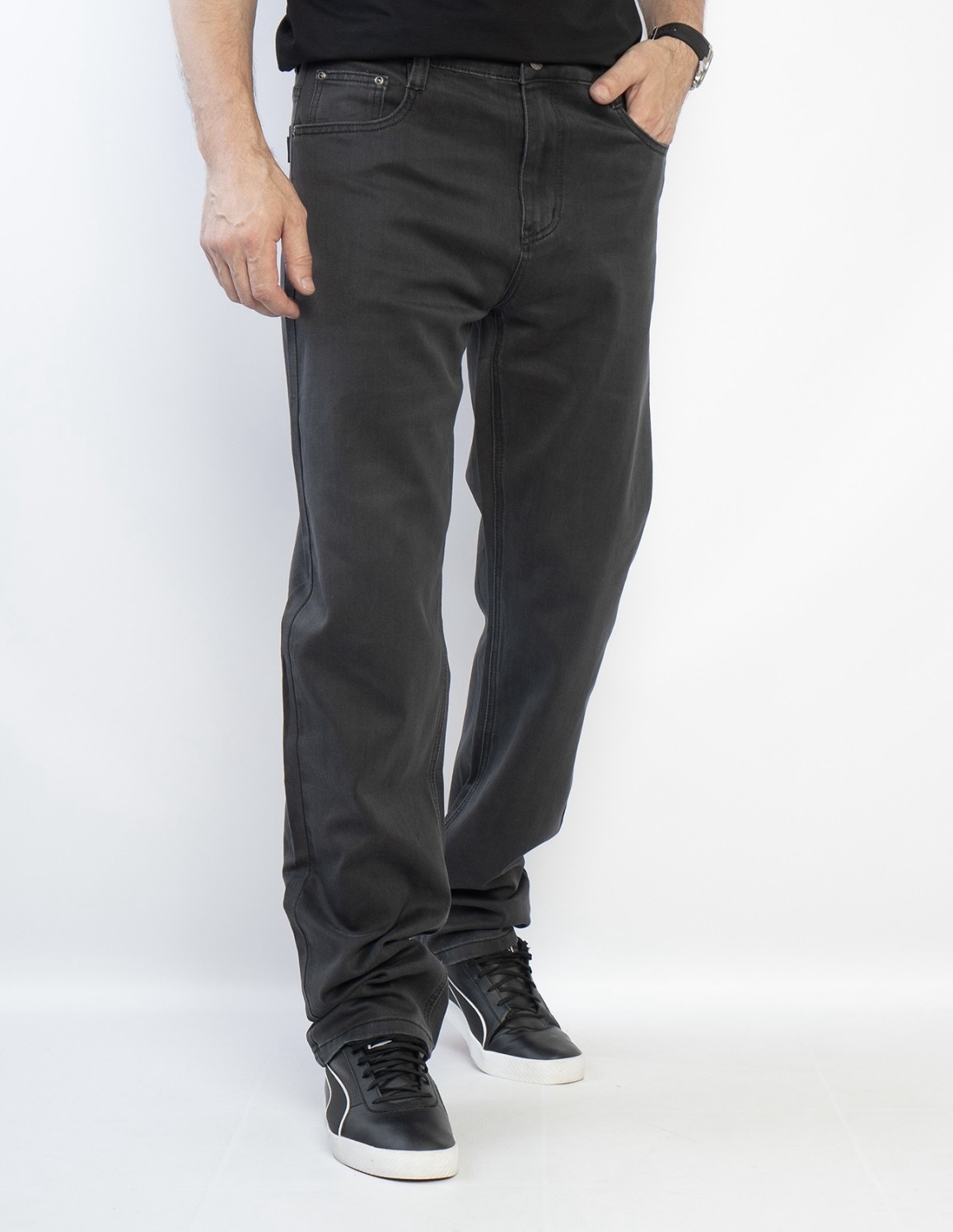 Джинсы Basanjiu (36-46) 8028-11-19 grey (деми)