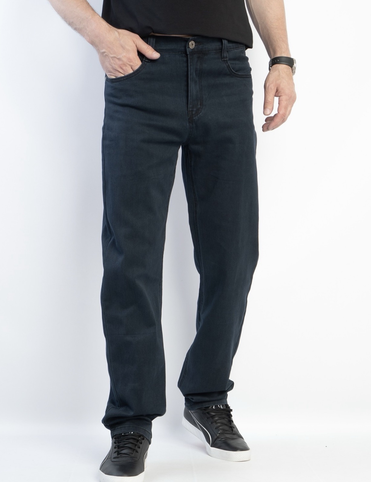 Джинсы Basanjiu (31-38) 8028-12-9 navy (деми)