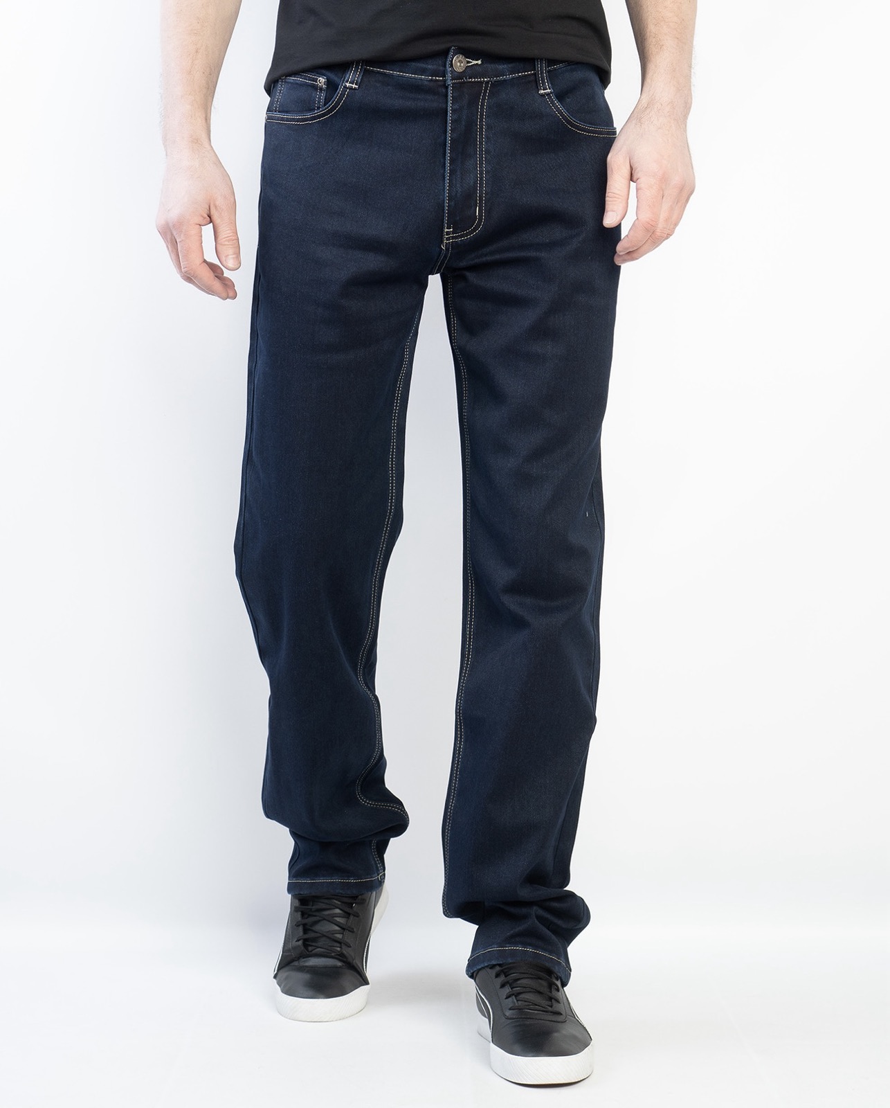 Джинсы Basanjiu (36-46) 8028-5-9 navy (деми)